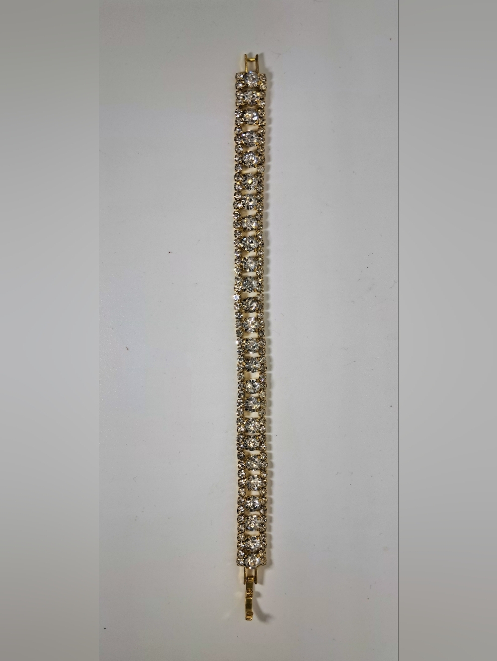 Vintage Gold-Tone Crystal Bracelet